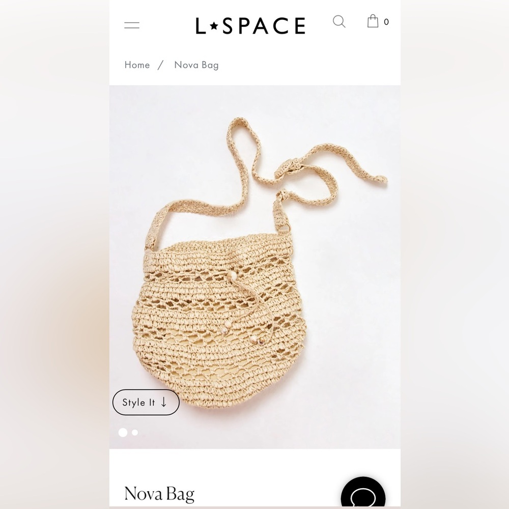 BNWT - L*Space Nova Bag in Natural